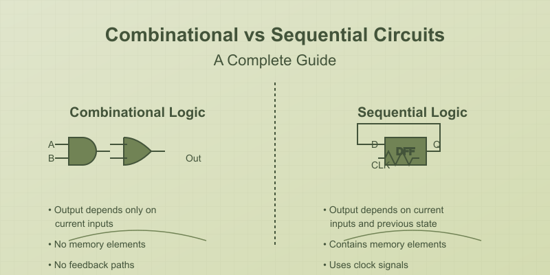 Combinational vs Sequential Circuits: A Complete Guide (With Interactive Examples)